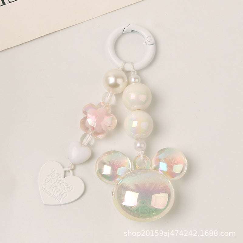 Keychain Resin Color Cartoon Bear Love Pendant Minimo de compra 2 MIC-YiHan030