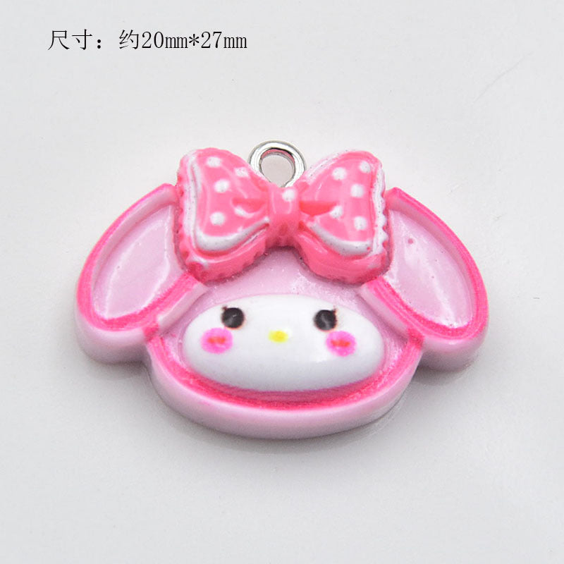 Resin glossy border cartoon animal accessories MYA-ZhiB005