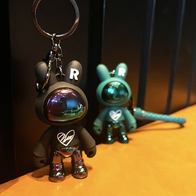 PVC electro-optic rabbit Keychain Minimo de compra 2 MIC-LingY004