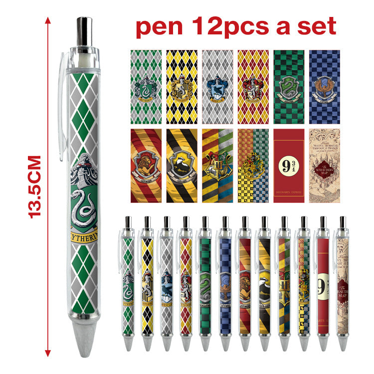 12pcs/pack cartoon printing press neutral pen ManC006