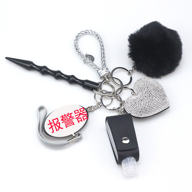 7pcs Heart Diamond Keychain Set MOQ≥2 ChaoH014