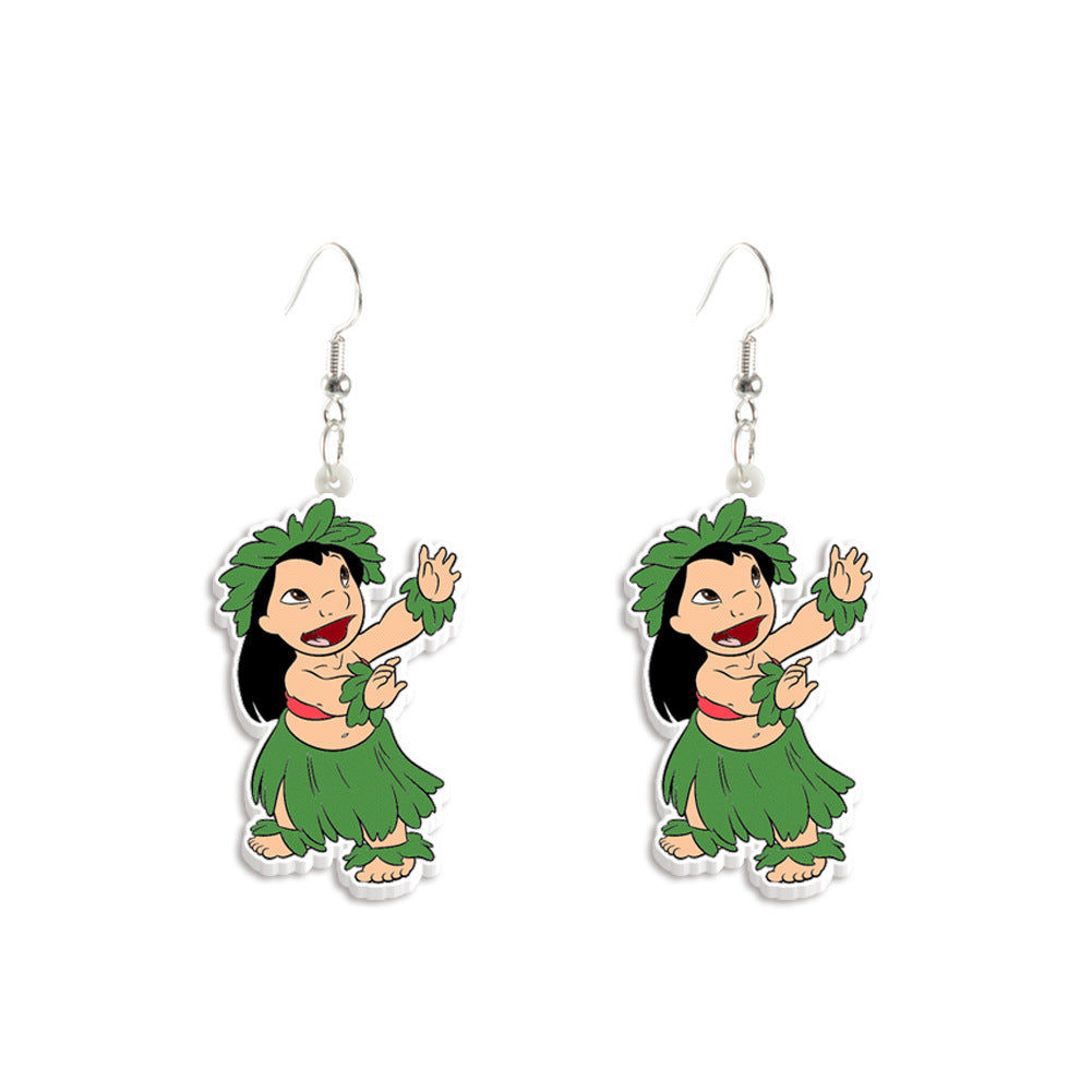 Alloy cartoon cute earrings (Minimo de Compra 2) MIC-ZhaoH002