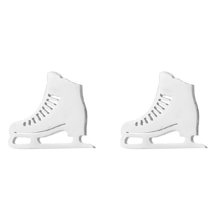 skates sports soccer basketball stainless steel earrings Minimo de compra 2 MOSHU001