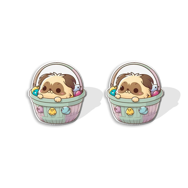 Alloy Easter Small Animal Earrings (Minimo de compra 5) MIC-XiangL066