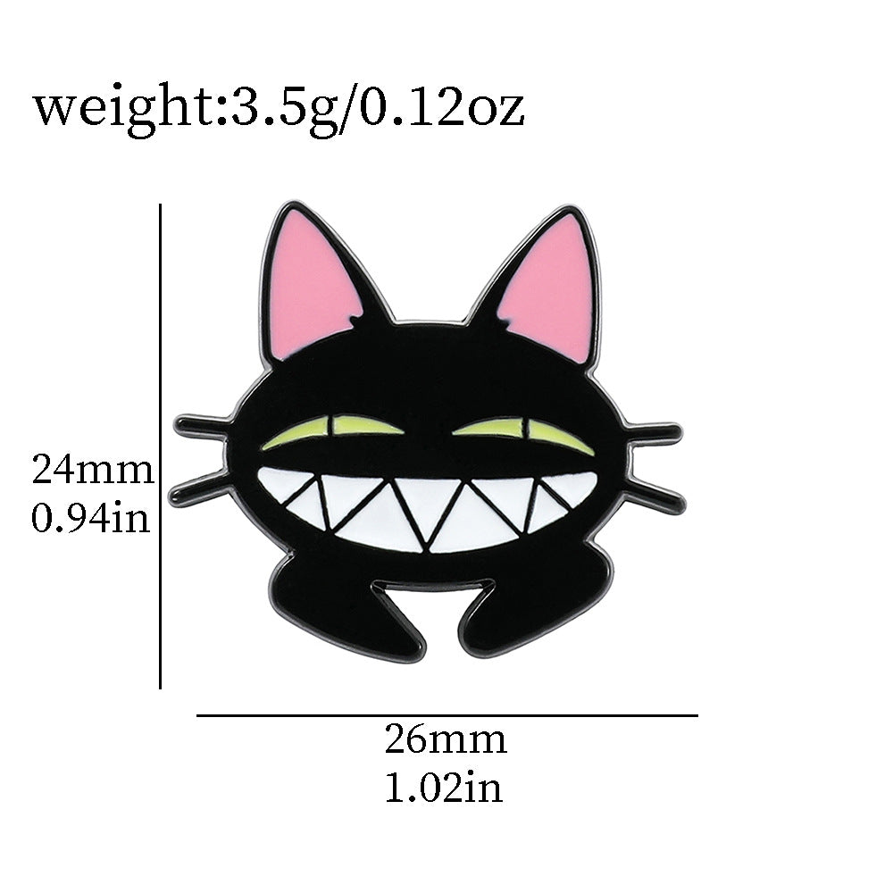 Alloy Halloween Cat Breast Needle (Minimo de Compra 2) MIC-ShengY043