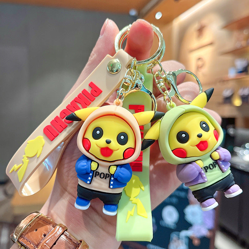 PVC cartoon Pikachu modified keychain MIC-XuanW011