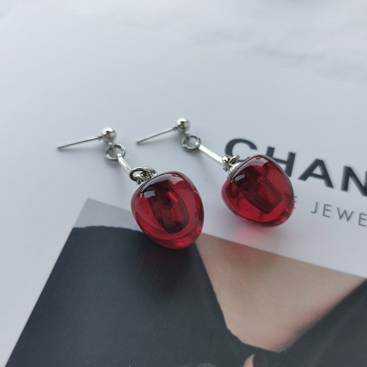 Alloy summer cherry earrings Minimo de compra 2 MIC-MaoN002