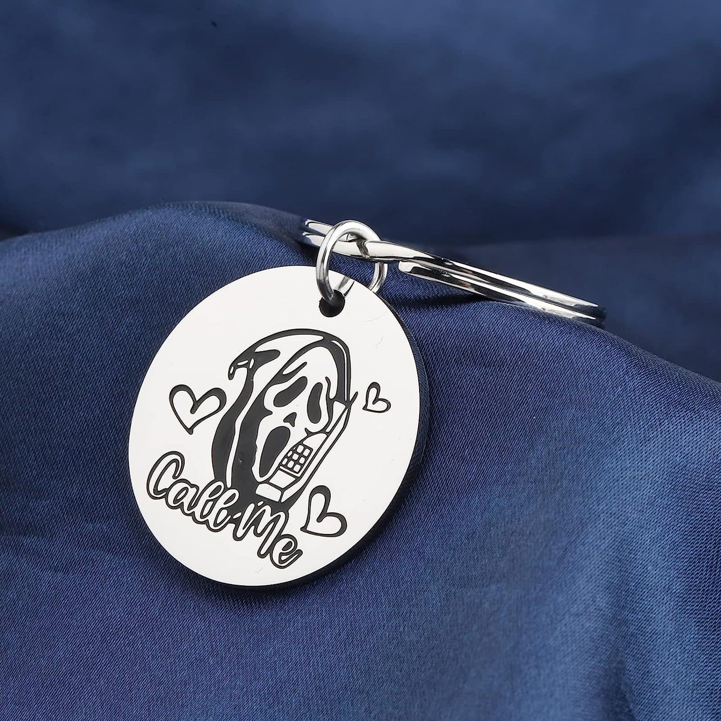 Stainless steel Halloween series keychain MYA-XinJ004