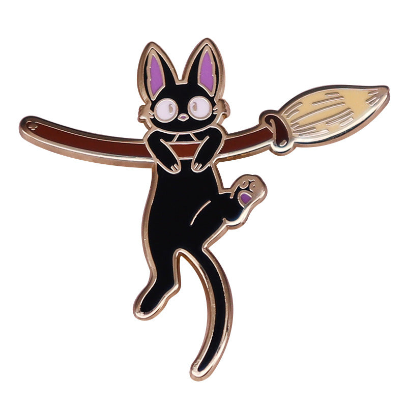 Alloy black cat brooch (Minimo de compra 2) MIC-GDK002