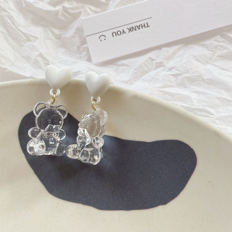 Alloy Bear Love Earrings MYA-ABL032