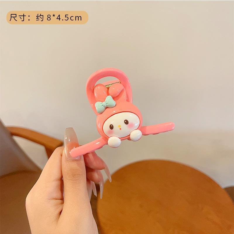 Plastic cartoon white puppy hair clip MIC-LiaoW009