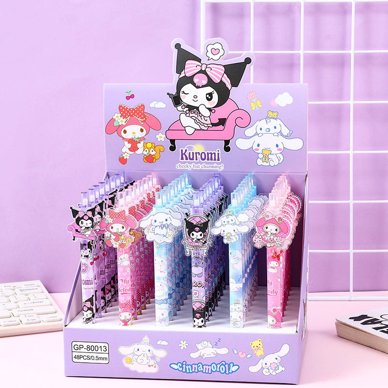 Plastic lovely animation neutral pen 48PCS MYA-YJN004