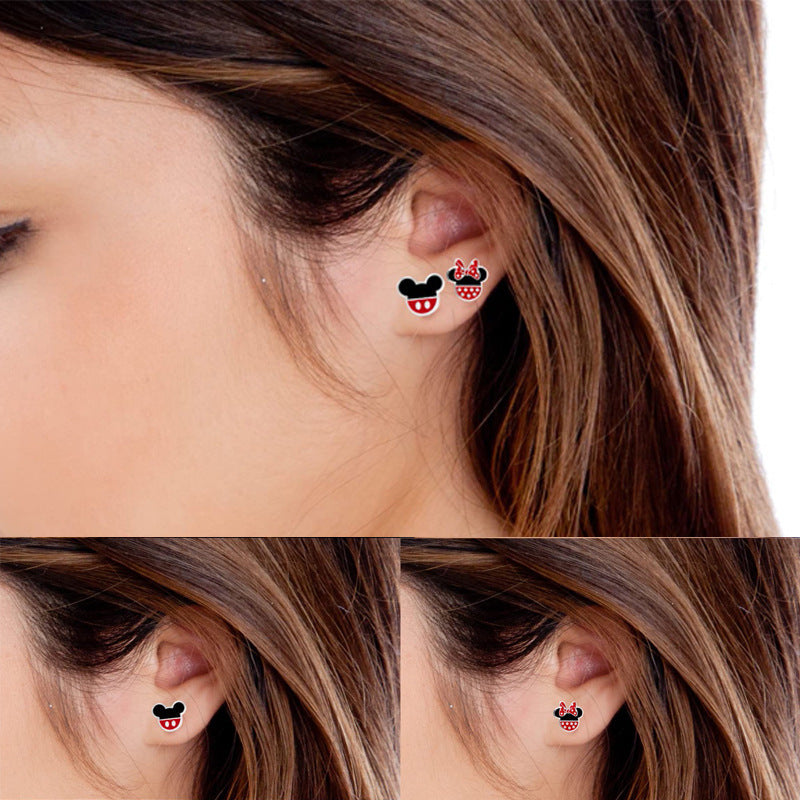 Alloy cartoon earrings MYA-SanY008