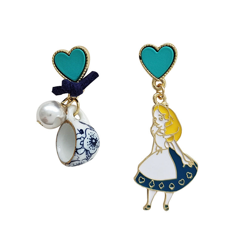 Alloy fairy tale princess earrings (Minimo de Compra 2) MIC-BLD055