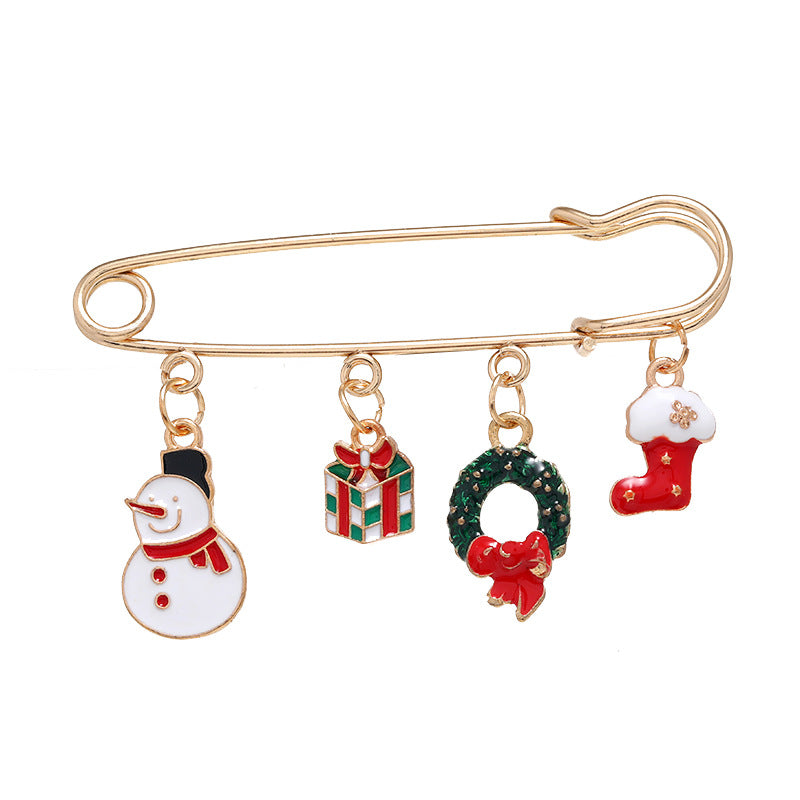 Alloy New Christmas Series brooch (Minimo de Compra 2) MIC-ZuanL027