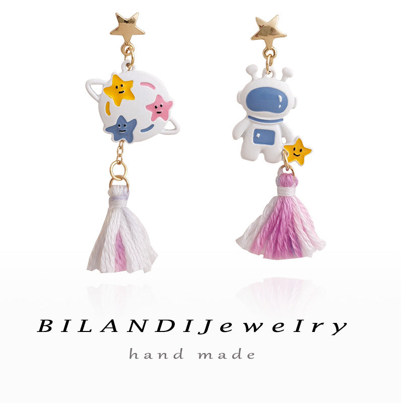 Alloy Star Cat Earrings MYA-BLD087