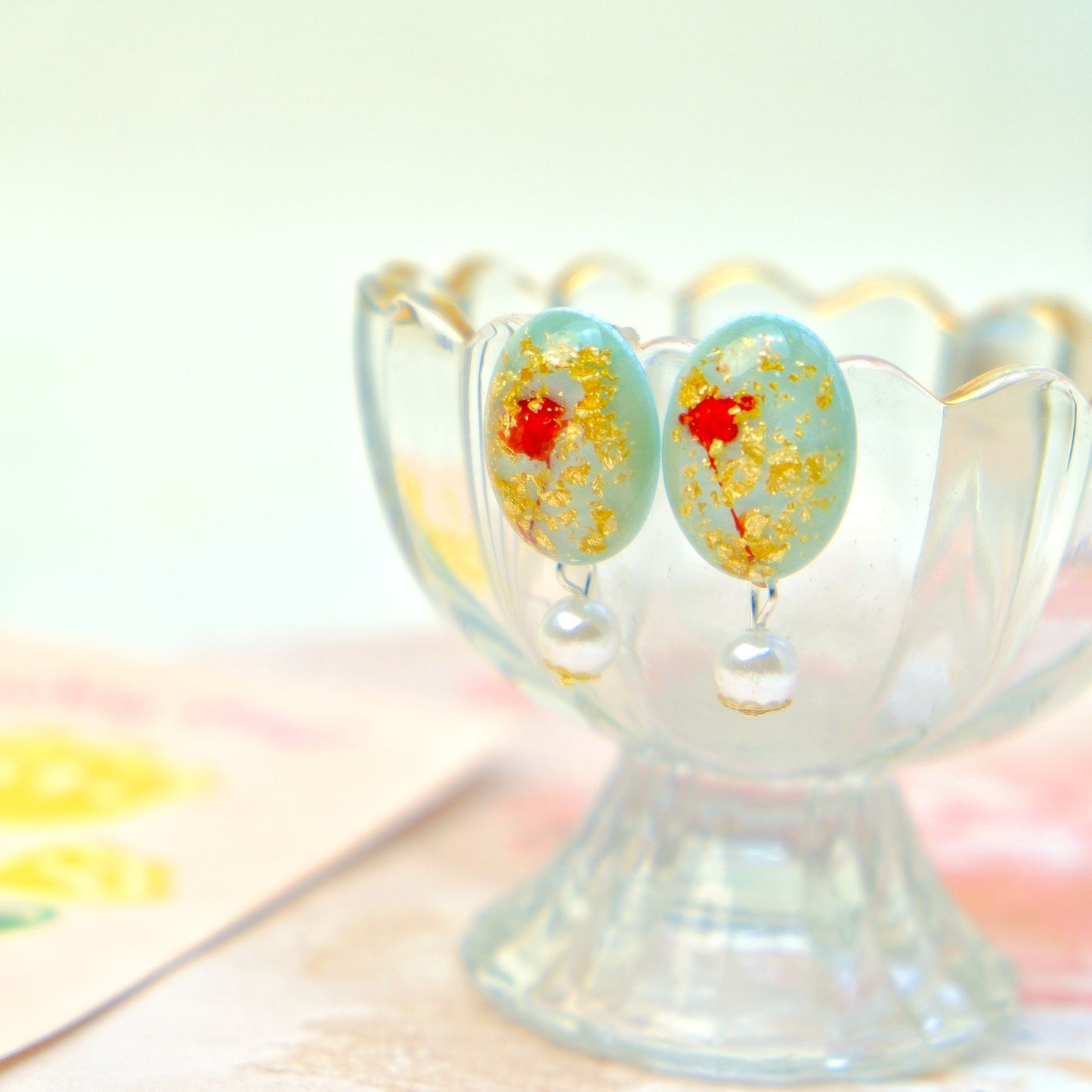 Alloy flower butterfly earrings MIC-XNWE016