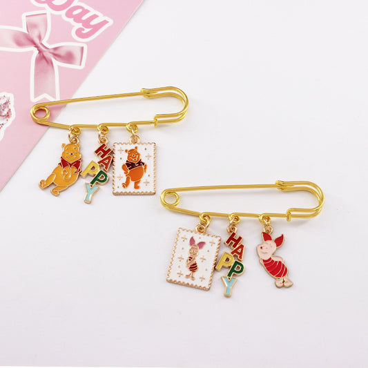 Alloy cartoon bear brooch (Minimo de compra 2) MIC-QiC030