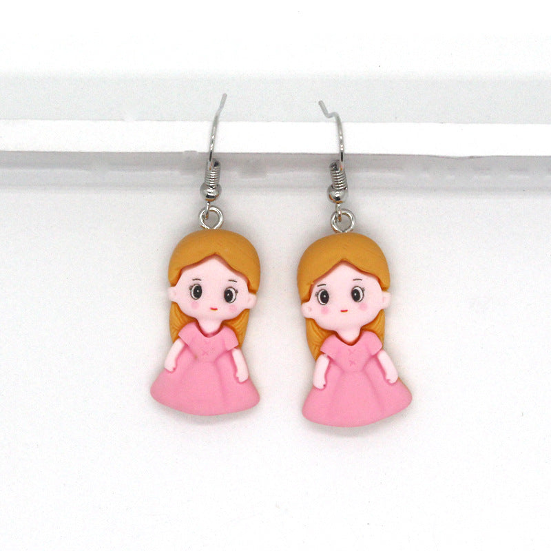 Alloy cartoon princess ear hook (Minimo de Compra 3) MIC-JueJ013