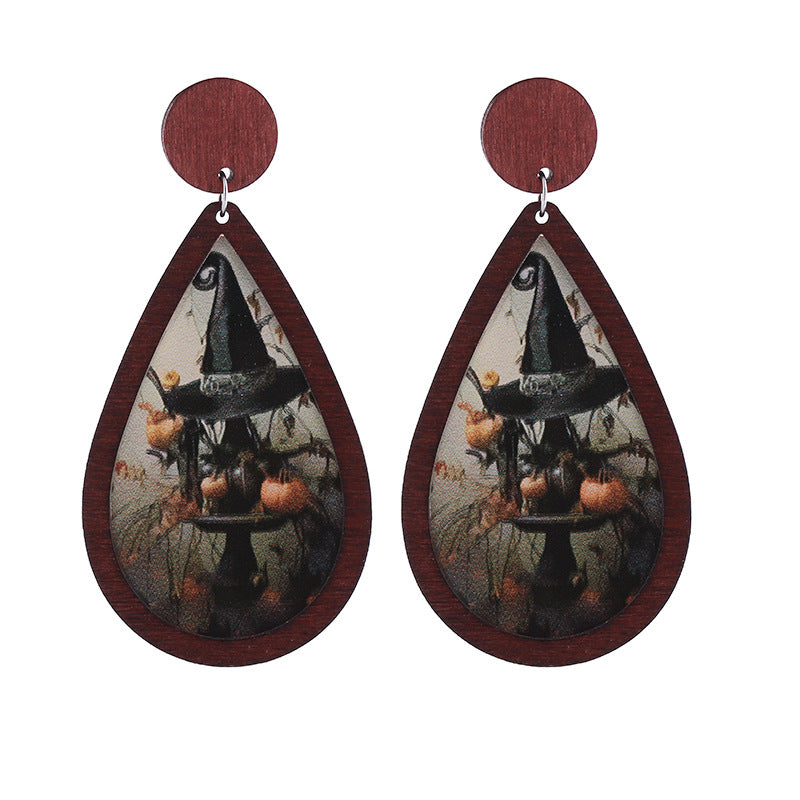 Alloy acrylic horror party earrings MIC-ChouT055