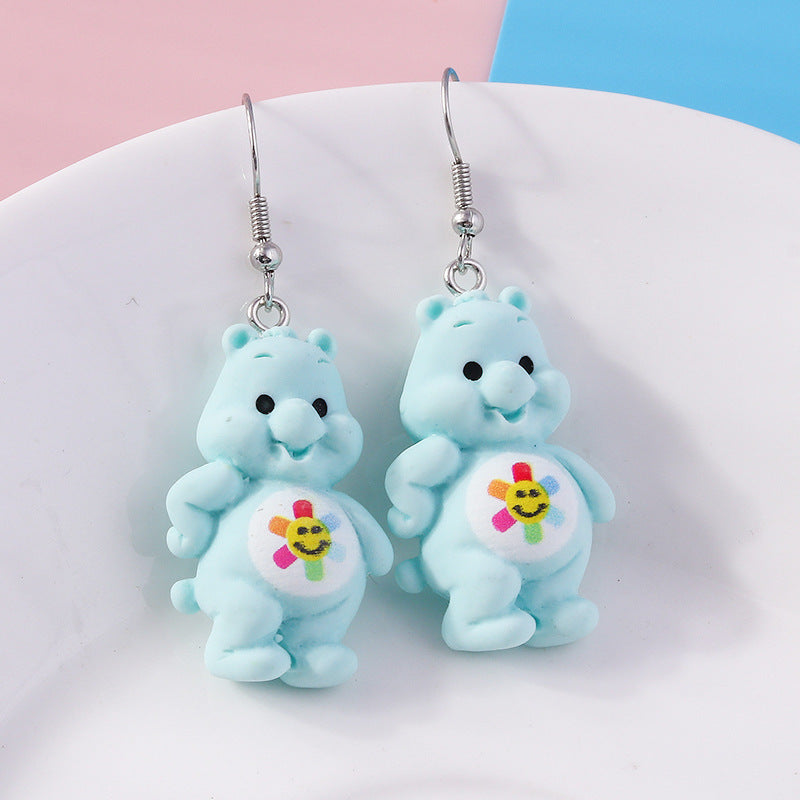 Alloy new cute little bear earrings MIC-YueS013