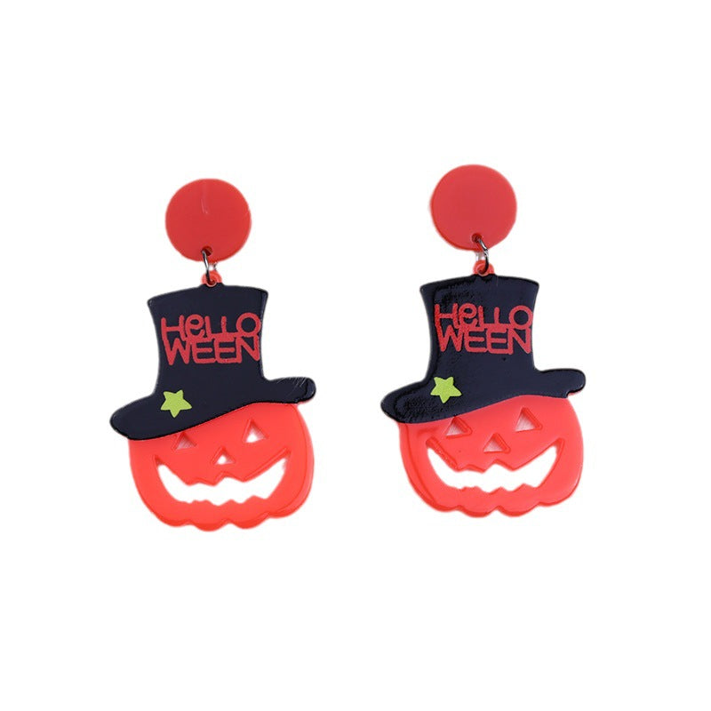 Alloy Halloween hat earrings (Minimo de Compra 2) MYA-DuA066