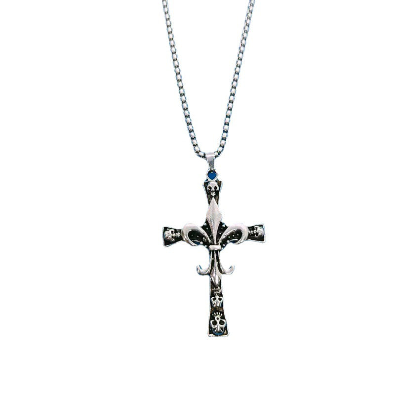 Stainless steel skull cross necklace (Minimo de Compra 2)  MYA-ZhongR006