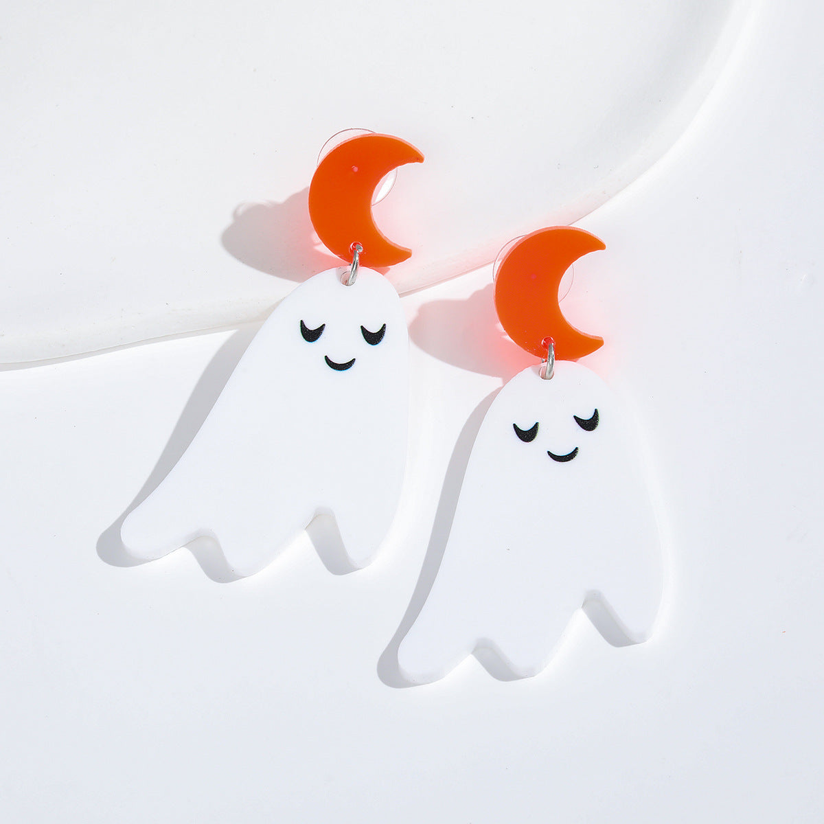 Acrylic Halloween Ghost Earrings (Minimo de compra 2) MIC-AnD011