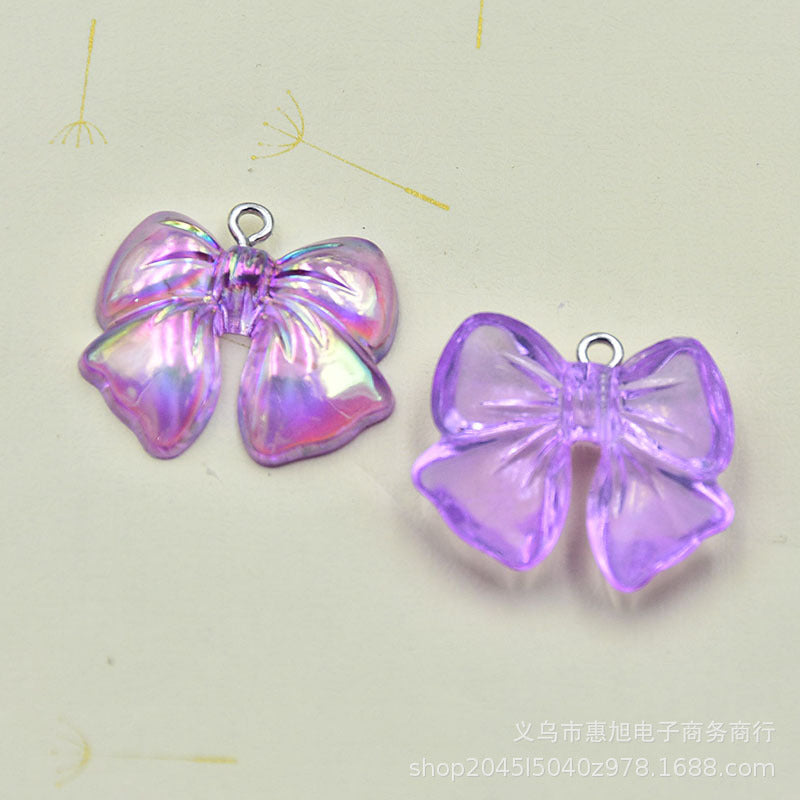 Resin AB colored bow accessories MIC-HuiX003