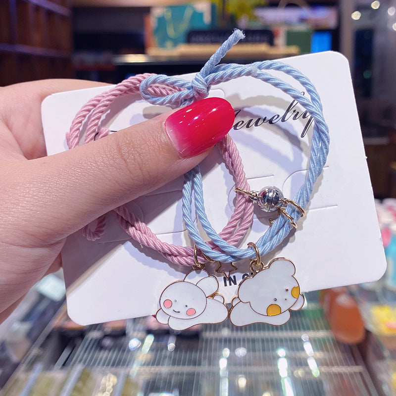 Bracelet Cute dog cartoon bell braceletHongM003