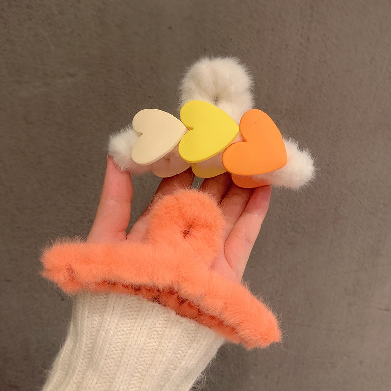 Plush cartoon cute hair clip (Minimo de compra 2) MIC-MiaoD002