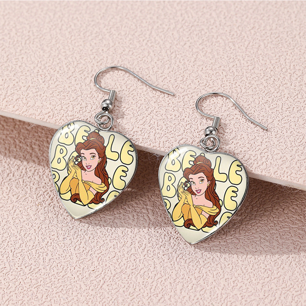 Alloy Beauty and Beast Earrings (Minimo de compra 5) MIC-XiangL115