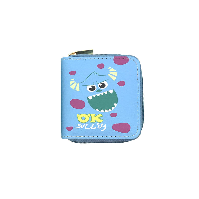 PU Sesame Street Big Mouth Strange Short Wallet  (Minimo de compra 3) MIC-JiR023