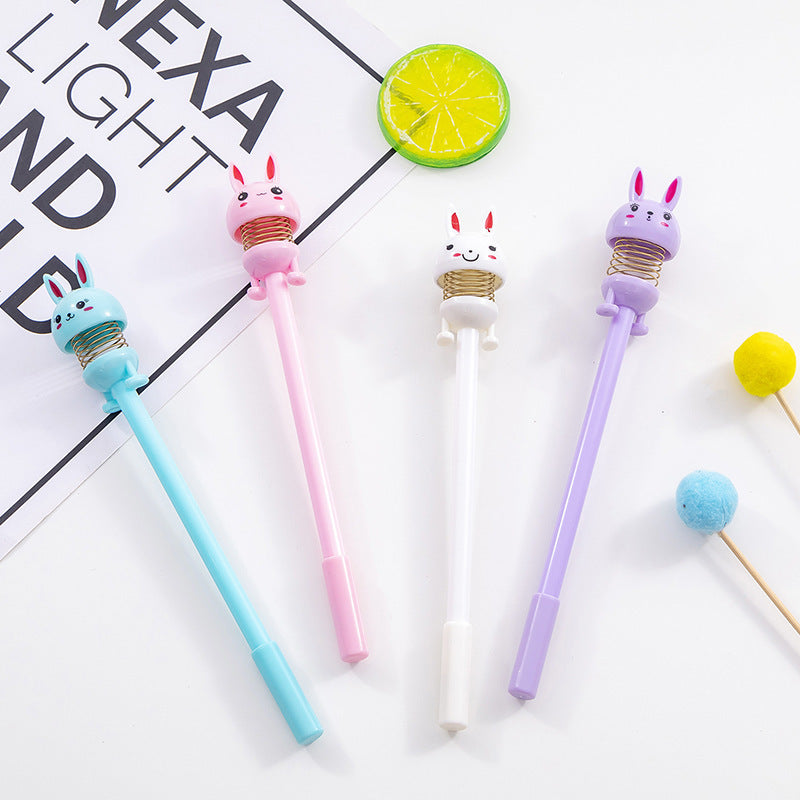 Ballpoint Pen Plastic Cute Rabbit Shaking Gel Gel Pen MPai003