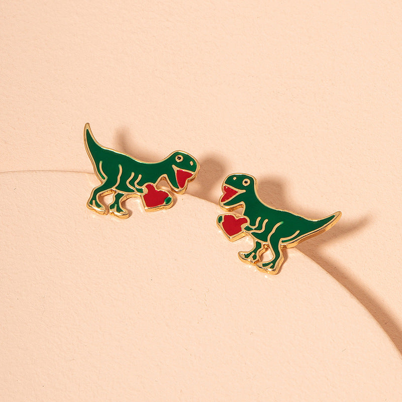 Acrylic Dinosaur Earrings MIC-HLM025