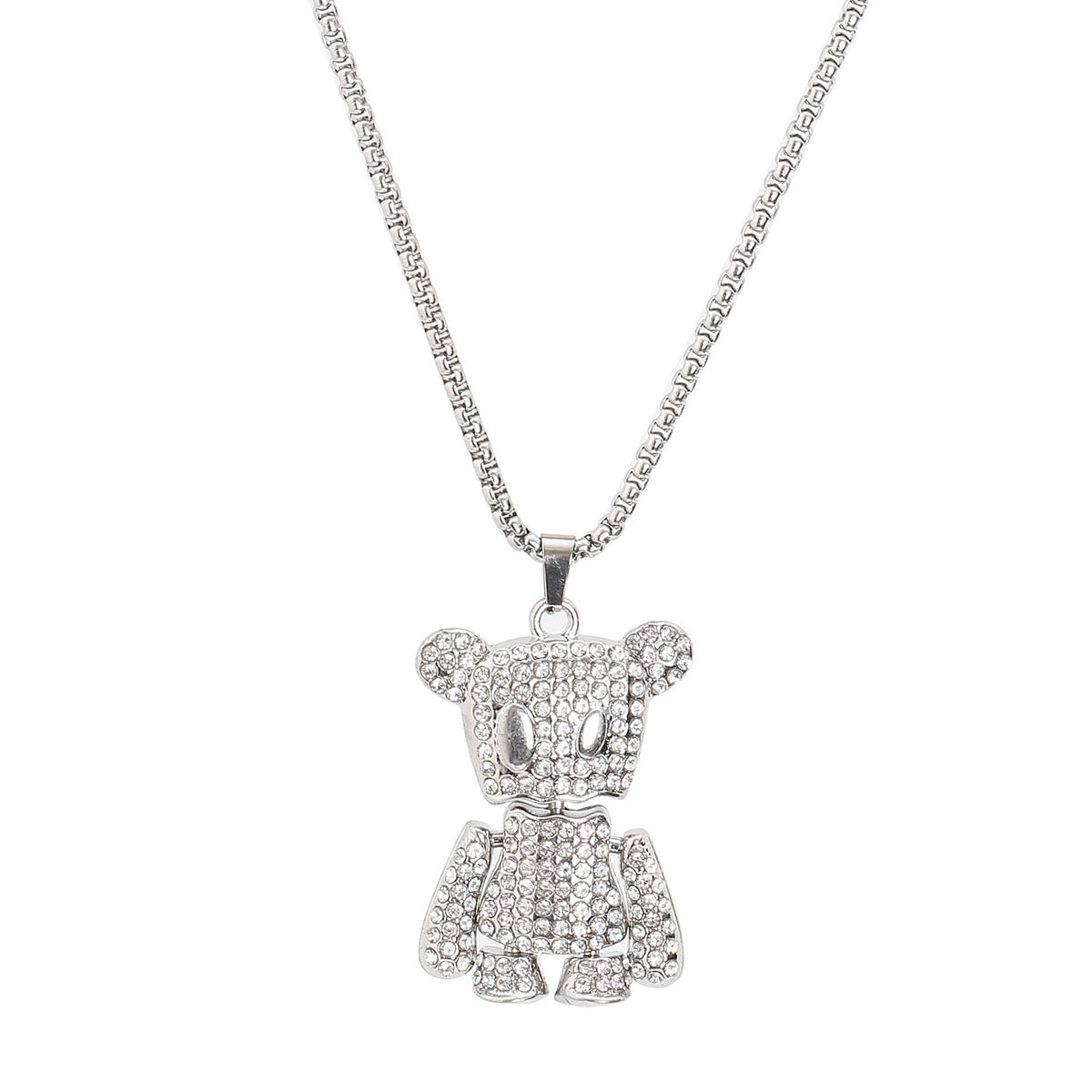 Stainless steel diamond perfume bottle necklace (Minimo de Compra 2)  MYA-ZhongR001