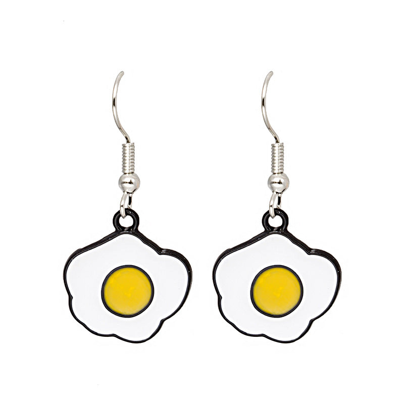 Alloy cute egg earrings (Minimo de Compra 2) MIC-MDD062