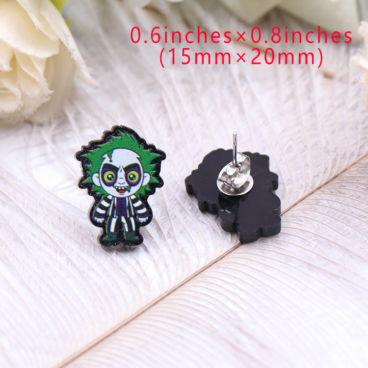 Acrylic Halloween Fashion Earrings (Minimo de compra 5) MIC-XiaoY038