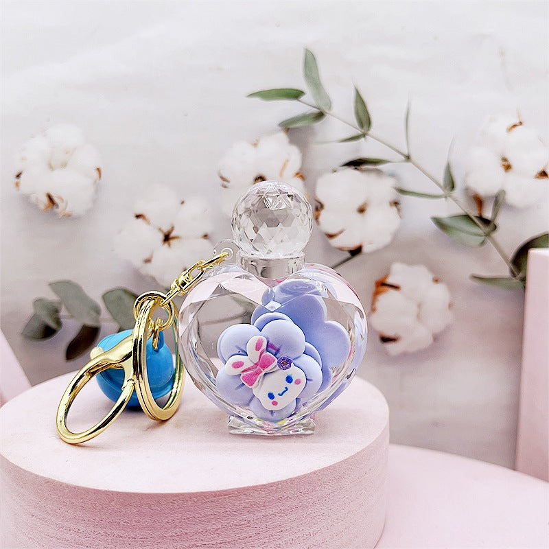 PVC cartoon floating oil keychain MYA-DMF013