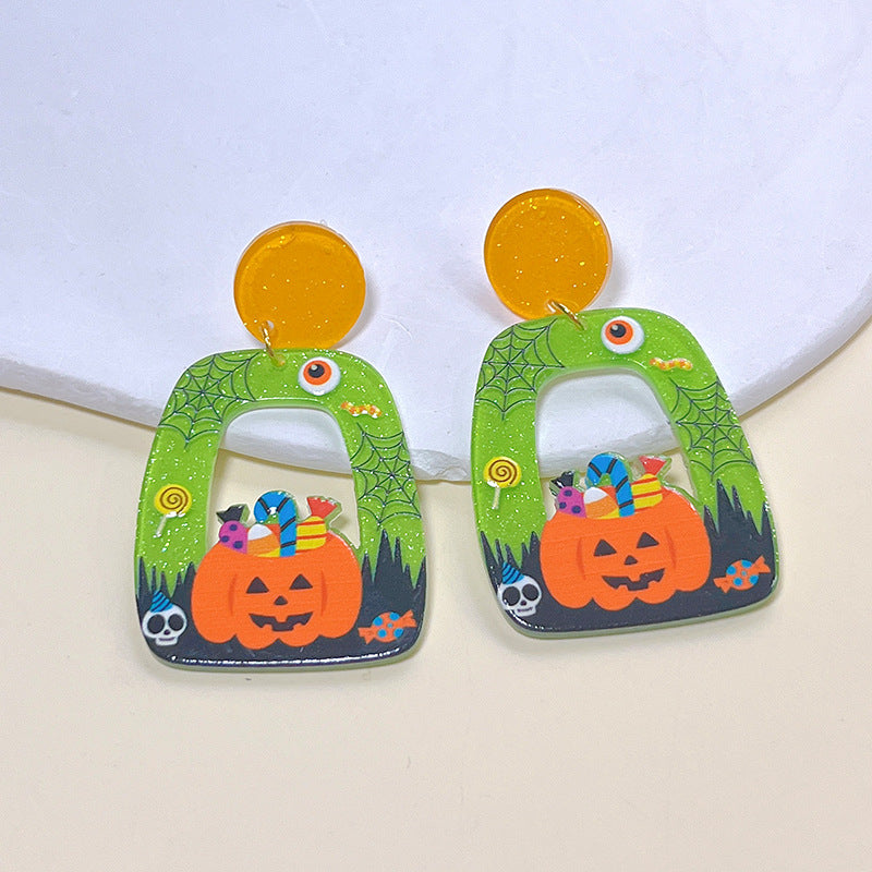 Acrylic New Halloween Collection Earrings PinH007