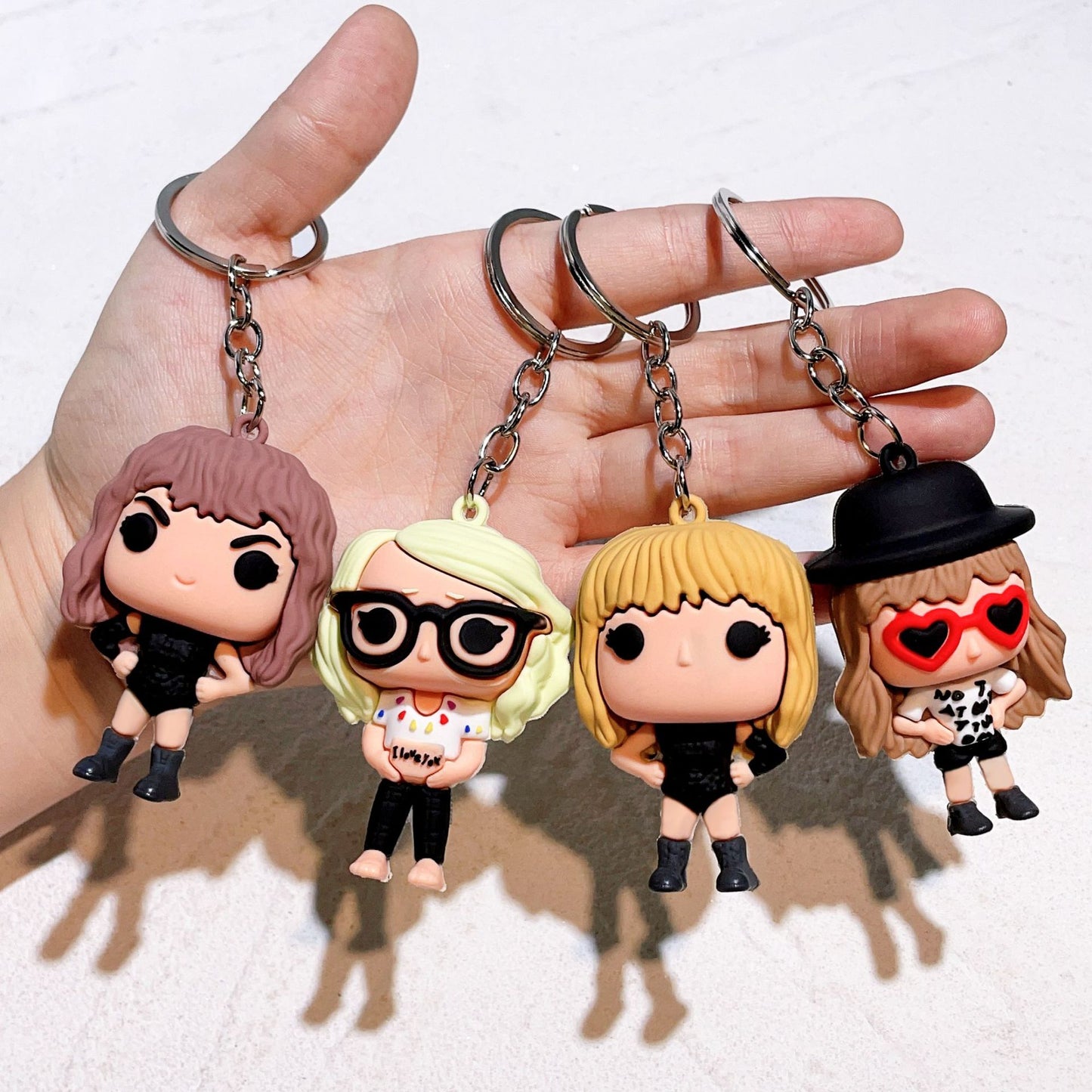 PVC cartoon Taylor Swift keychain MIC-QiC040