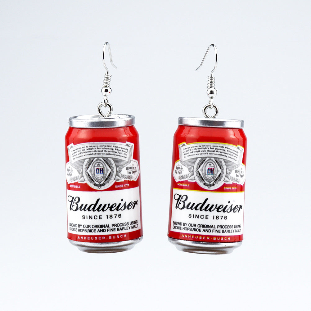 Earrings Plastic Beer Cans Cola Minimo de compra 2 niqing002