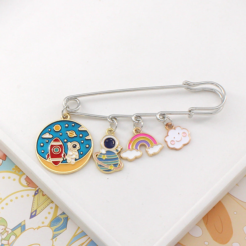 Alloy cartoon astronaut brooch (Minimo de compra 2) MIC-LiY012