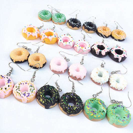 Acrylic New Donut Earrings (Minimo de Compra 2) MIC-ChouT037