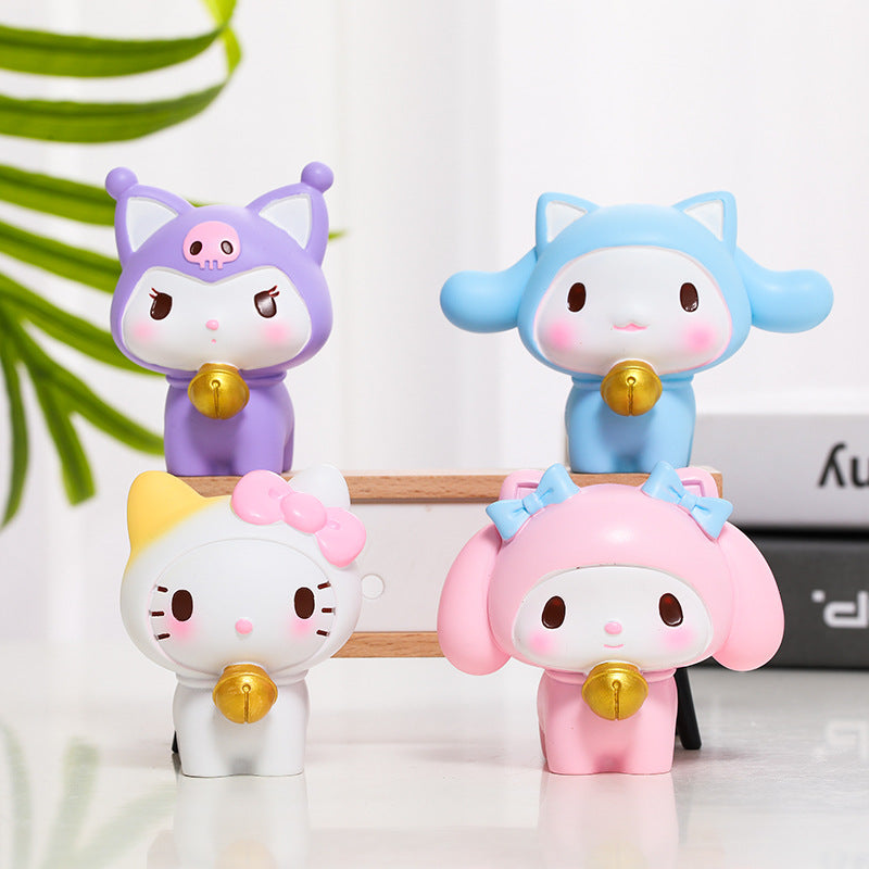 Resin cartoon bell meow (Minimo de compra 2) MIC-HaiY015