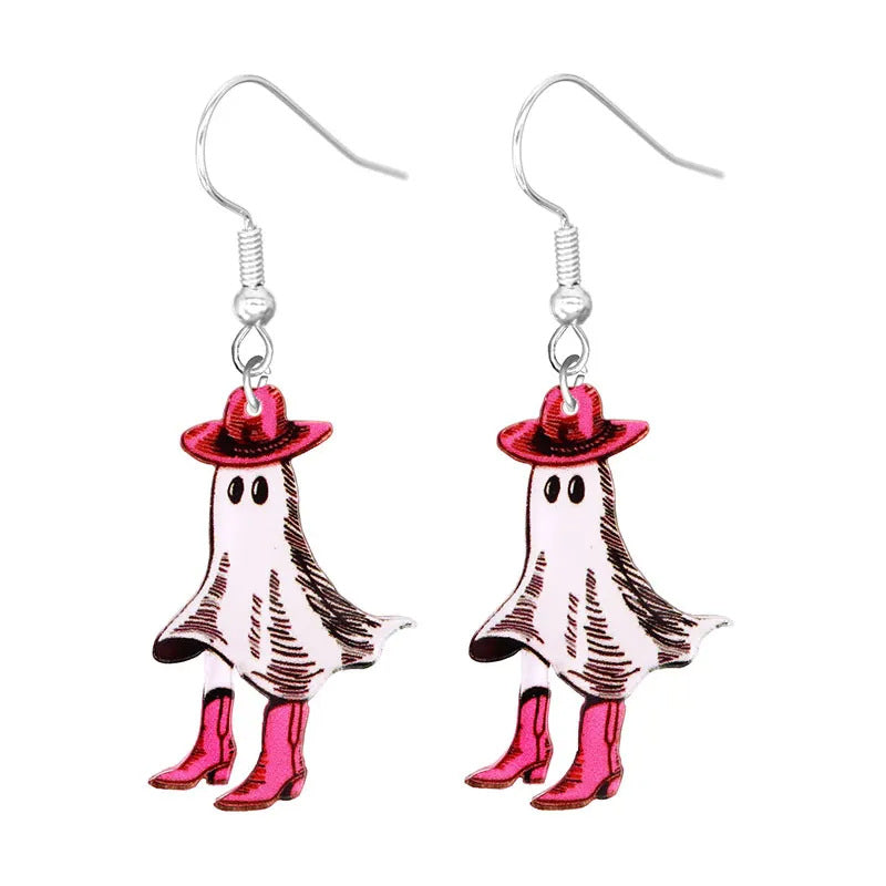 Acrylic cartoon cat crow earrings (Minimo de Compra 10)  MIC-YuQ005