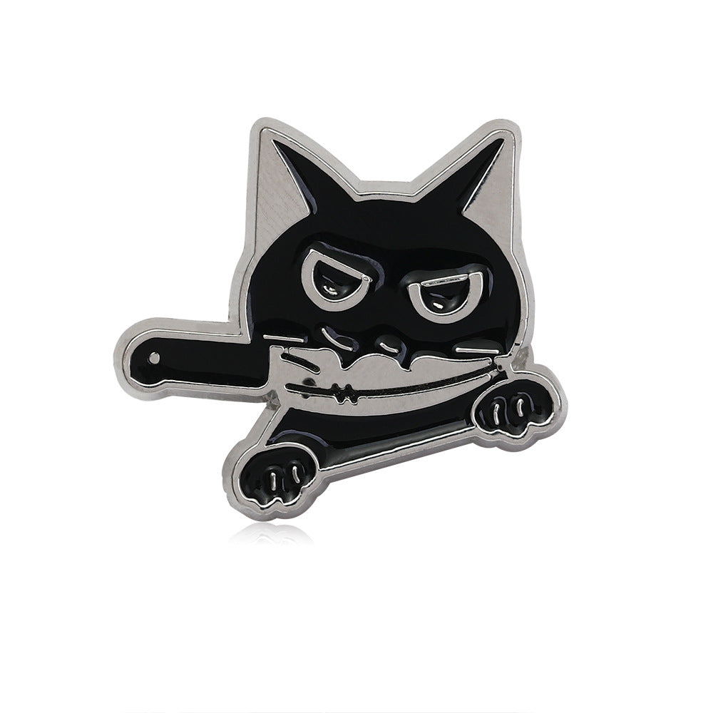 Alloy cartoon cat claw letter brooch (Minimo de compra 2) MIC-ZhiJ019