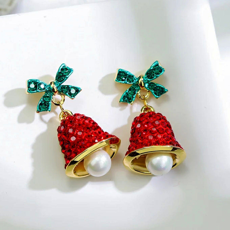 Alloy Christmas series earrings (Minimo de Compra 2) MYA-DuoL010