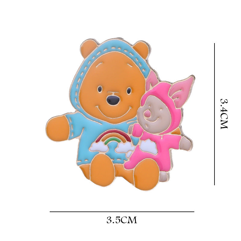 Alloy cute cartoon anime brooch MYA-QiSen005