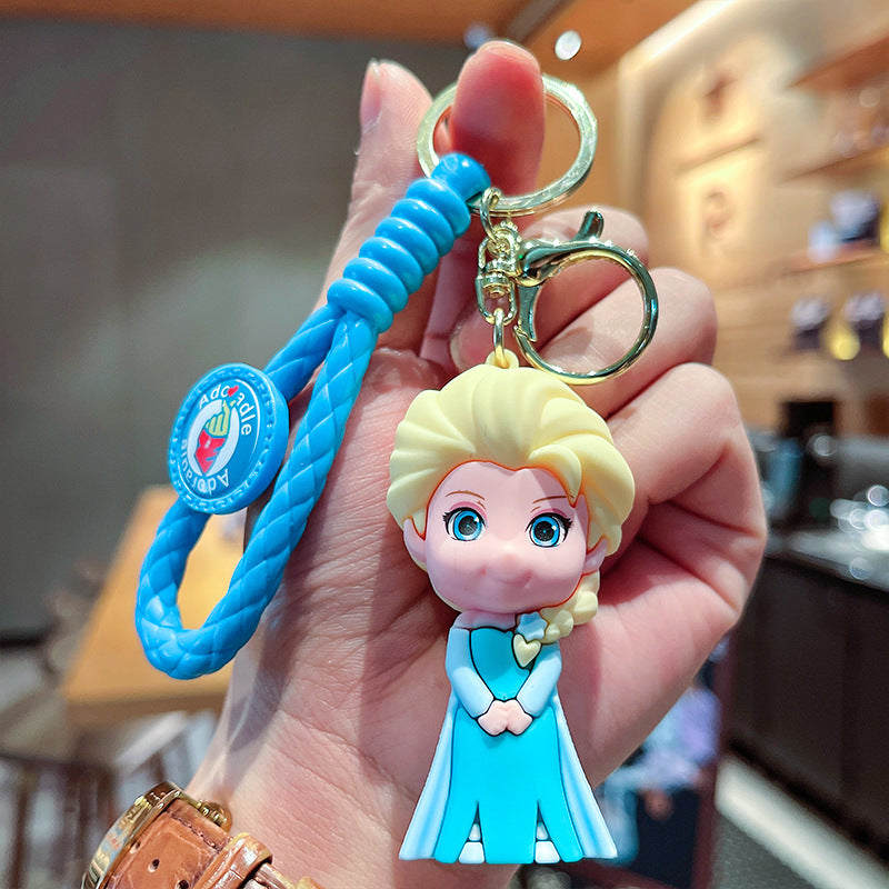 PVC cartoon ice and snow mystery keychain MIC-XuanW014